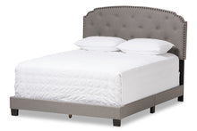 Load image into Gallery viewer, Baxton Studio Lexi Modern and Contemporary Light Grey Fabric Upholstered Queen Size Bed