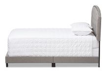 Load image into Gallery viewer, Baxton Studio Lexi Modern and Contemporary Light Grey Fabric Upholstered Queen Size Bed