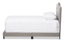 Load image into Gallery viewer, Baxton Studio Emerson Modern and Contemporary Light Grey Fabric Upholstered Queen Size Bed