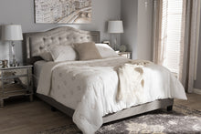 Load image into Gallery viewer, Baxton Studio Emerson Modern and Contemporary Light Grey Fabric Upholstered Queen Size Bed