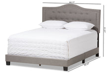 Load image into Gallery viewer, Baxton Studio Emerson Modern and Contemporary Light Grey Fabric Upholstered Queen Size Bed