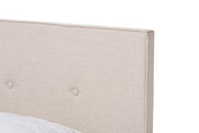 Load image into Gallery viewer, Baxton Studio Hampton Modern and Contemporary Light Beige Fabric Upholstered King Size Bed