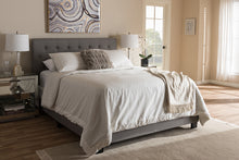 Load image into Gallery viewer, Baxton Studio Cassandra Modern and Contemporary Light Grey Fabric Upholstered Full Size Bed