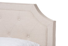 Load image into Gallery viewer, Baxton Studio Willis Modern and Contemporary Light Beige Fabric Upholstered Queen Size Bed
