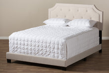 Load image into Gallery viewer, Baxton Studio Willis Modern and Contemporary Light Beige Fabric Upholstered King Size Bed