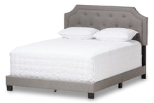 Load image into Gallery viewer, Baxton Studio Willis Modern and Contemporary Light Grey Fabric Upholstered Queen Size Bed