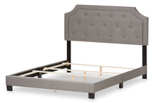 Load image into Gallery viewer, Baxton Studio Willis Modern and Contemporary Light Grey Fabric Upholstered King Size Bed