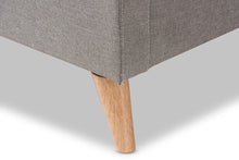 Load image into Gallery viewer, Baxton Studio Adelaide Retro Modern Light Grey Fabric Upholstered King Size Platform Bed