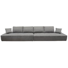 Load image into Gallery viewer, Cloud 2PC Lounge Seating Platforms with Moveable Backrest Supports in Space Grey Fabric by Diamond Sofa