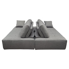 Load image into Gallery viewer, Cloud 2PC Lounge Seating Platforms with Moveable Backrest Supports in Space Grey Fabric by Diamond Sofa
