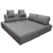 Load image into Gallery viewer, Cloud 2PC Lounge Seating Platforms with Moveable Backrest Supports in Space Grey Fabric by Diamond Sofa