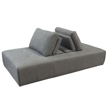 Load image into Gallery viewer, Cloud Lounge Seating Platform with Moveable Backrest Supports in Space Grey Fabric by Diamond Sofa