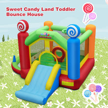 Load image into Gallery viewer, Candy Land Theme Kids Inflatable Bounce House with 735W Air Blower