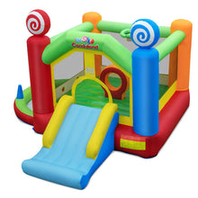 Load image into Gallery viewer, Candy Land Theme Kids Inflatable Bounce House with 735W Air Blower