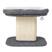 Load image into Gallery viewer, Modern Cat Tree Tower with Large Plush Perch and Sisal Scratching Plate-Beige