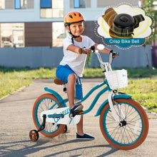 Load image into Gallery viewer, Children Bicycle with Front Handbrake and Rear Coaster Brake-Turquoise