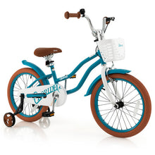 Load image into Gallery viewer, Children Bicycle with Front Handbrake and Rear Coaster Brake-Turquoise