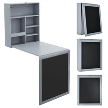 Load image into Gallery viewer, Convertible Wall Mounted Table with A Chalkboard-Gray