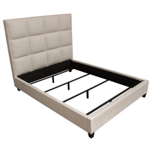 Load image into Gallery viewer, Devon Grid Tufted Queen Bed in Sand Fabric by Diamond Sofa