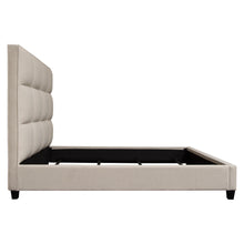 Load image into Gallery viewer, Devon Grid Tufted Queen Bed in Sand Fabric by Diamond Sofa