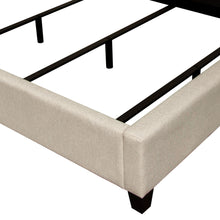 Load image into Gallery viewer, Devon Grid Tufted Queen Bed in Sand Fabric by Diamond Sofa