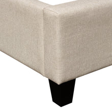 Load image into Gallery viewer, Devon Grid Tufted Queen Bed in Sand Fabric by Diamond Sofa