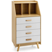 Load image into Gallery viewer, 4-Drawer Dresser with 2 Anti-Tipping Kits for Bedroom-Natural