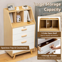 Load image into Gallery viewer, 4-Drawer Dresser with 2 Anti-Tipping Kits for Bedroom-Natural