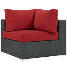 Load image into Gallery viewer, Sojourn 7 Piece Outdoor Patio Sunbrella¨ Sectional Set by Modway