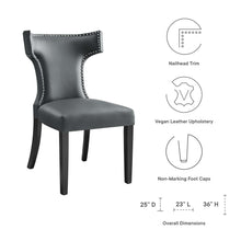 Load image into Gallery viewer, Curve Vegan Leather Dining Chair by Modway
