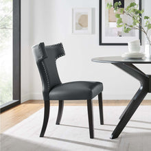 Load image into Gallery viewer, Curve Vegan Leather Dining Chair by Modway