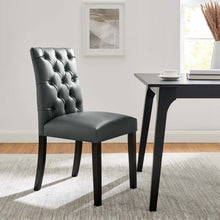 Load image into Gallery viewer, Duchess Button Tufted Vegan Leather Dining Chair by Modway