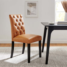 Load image into Gallery viewer, Duchess Button Tufted Vegan Leather Dining Chair by Modway