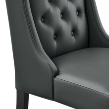 Load image into Gallery viewer, Baronet Button Tufted Vegan Leather Dining Chair by Modway