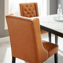 Load image into Gallery viewer, Baronet Button Tufted Vegan Leather Dining Chair by Modway