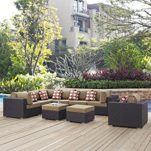 Load image into Gallery viewer, Convene 9 Piece Outdoor Patio Sectional Set by Modway