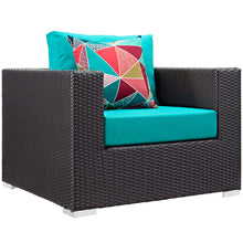 Load image into Gallery viewer, Convene 9 Piece Sectional Set in Espresso Turquoise