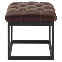 Load image into Gallery viewer, Cherish Antique Button Tufted Faux Leather Ottoman by Modway