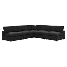 Load image into Gallery viewer, Commix 5-Piece Down Filled Overstuffed Armless Sectional Sofa by Modway