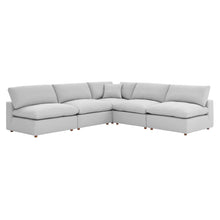 Load image into Gallery viewer, Commix 5-Piece Down Filled Overstuffed Armless Sectional Sofa by Modway