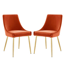 Load image into Gallery viewer, Viscount Performance Velvet Dining Chairs Set of 2 by Modway