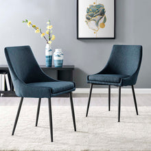 Load image into Gallery viewer, Viscount Upholstered Fabric Dining Chairs Set of 2 by Modway