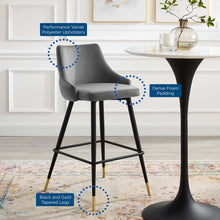 Load image into Gallery viewer, Adorn Performance Velvet Bar Stool by Modway