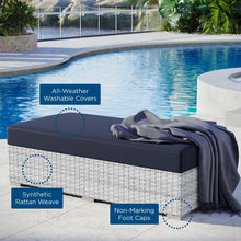 Load image into Gallery viewer, Convene Outdoor Patio Rectangular Ottoman by Modway