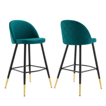 Load image into Gallery viewer, Cordial Fabric Bar Stools Set of 2 by Modway