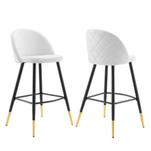 Load image into Gallery viewer, Cordial Performance Velvet Bar Stools Set of 2 by Modway