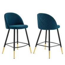 Load image into Gallery viewer, Cordial Fabric Counter Stools Set of 2 by Modway