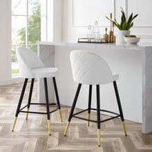 Load image into Gallery viewer, Cordial Fabric Counter Stools Set of 2 by Modway