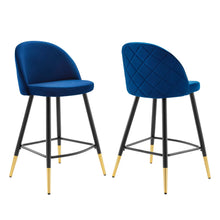 Load image into Gallery viewer, Cordial Performance Velvet Counter Stools Set of 2 by Modway