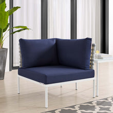 Load image into Gallery viewer, Harmony Sunbrella¨ Basket Weave Outdoor Patio Aluminum Corner Chair by Modway